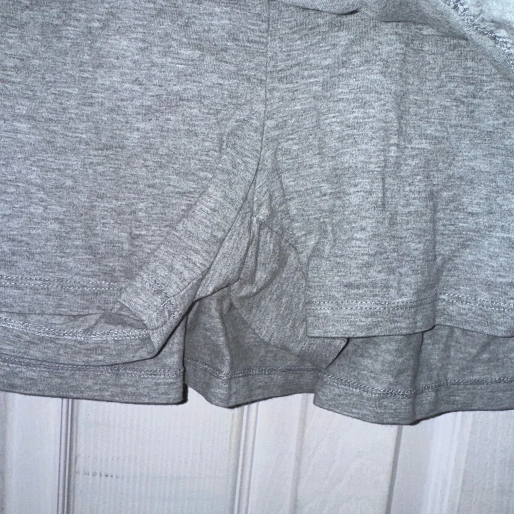 Hanna Andersson Girls Tiered Ruffle Skort Gray Size 140 US 10